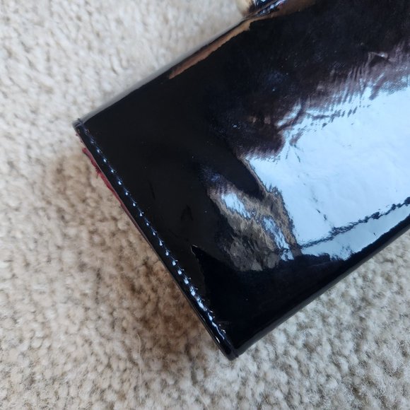 NWOT black patent wallet/clutch - Picture 7 of 13